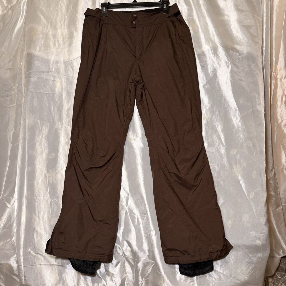 Columbia Women’s Ski Snow Pants Brown Size M Insulated/adjustable Waist